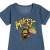- Teenage Mutant Ninja Turtles - Michelangelo AKA Mikey Graphic Short Sleeve Fleece Dress - 2 of 4
