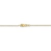 Black Bow Jewelry 0.8mm 10k Yellow Gold Solid Diamond Cut Cable Chain Necklace - 4 of 4