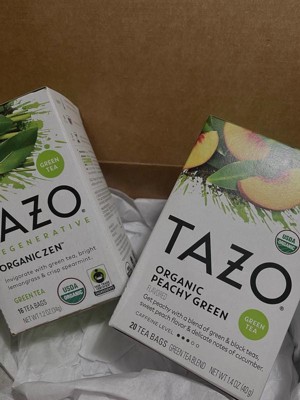 Tazo Organic Peachy Green Tea - 20ct : Target