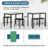 BestMasssage Modern Dining Table Set Kitchen Table and Chairs with Marble Top for Small Spaces, Brown - 4 of 4