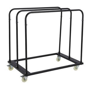 Folding Table Cart,1800 LBS Panel Dolly Cart with 5"Swivel Wheels,Desk Trolley,Heavy-Duty Drywall Sheet Cart for Garage,Warehouse,10 Table Capacity - 1 of 4