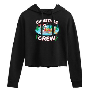 Women's - Disney - Christmas Crew Cropped Graphic Hoodie - 1 of 3