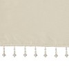 TopComfy Curtain Panels Faux Silk Valance Soft Decoration Beaded Faux Silk Valance Elegant Curtain Topper Luxury for Home, Yellow, 1.7"*10.04"*7.09" - 3 of 4