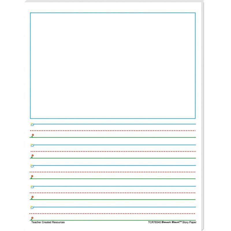 Teacher Created Resources Smart Start Story Paper, Grade 1 to 2, 5/8 Inch Rule, 8-1/2 x 11 Inches, 360 Sheets, 1 of 4