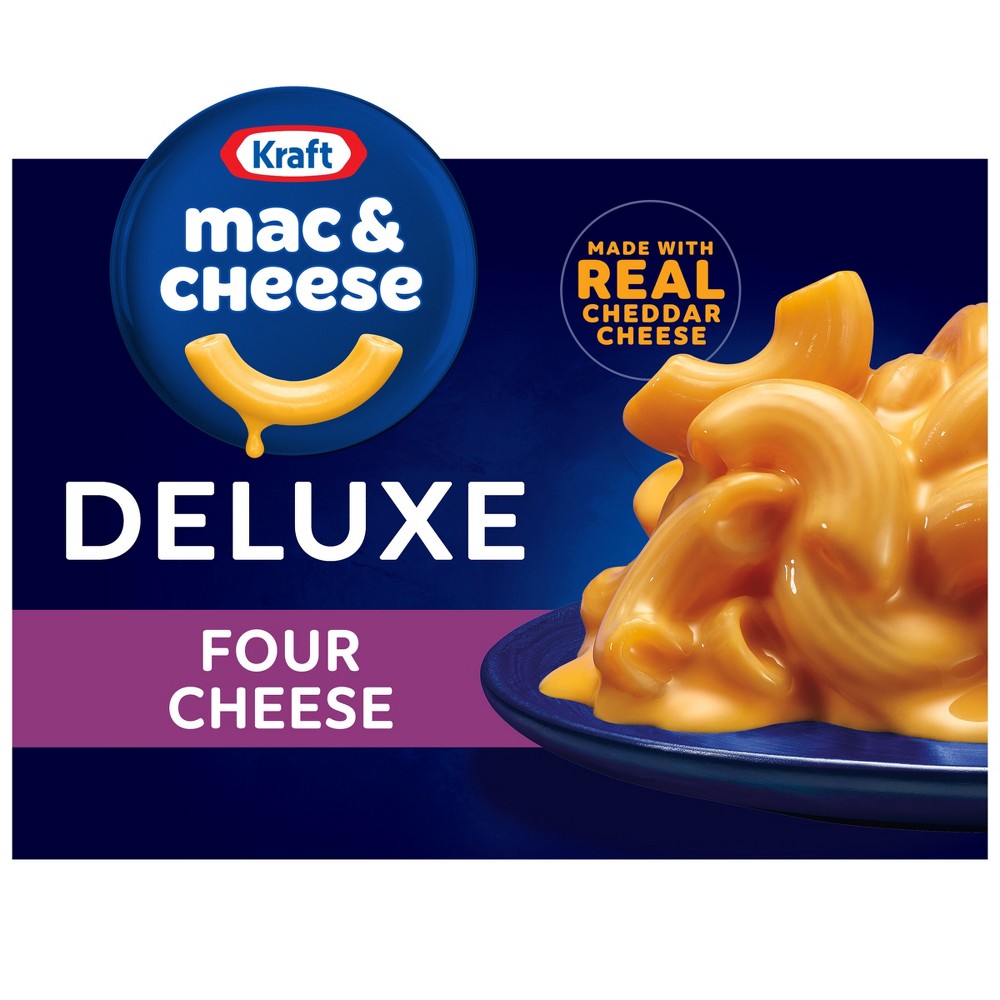 UPC 021000656554 product image for Kraft Deluxe Four Cheese Mac and Cheese Dinner - 14oz | upcitemdb.com