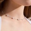 EVRY JEWELS WATERPROOF Gold or Silver Plated Pearl Embrace Necklace - 2 of 4