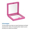 Unique Bargains ABS frames Flexible TPU film 3D Jewelry Boxes 5 Pcs - 4 of 4