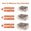 JOEJOY Rectangle Dog Bed,Sleeping Sofa Non-Slip Bottom Breathable Soft Puppy Bed Durable Orthopedic Calming Pet Cuddler - 2 of 4