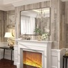 Apmir Rectangular Aluminum Alloy Framed and Tempered Glass Wall Bathroom Vanity Mirror in Matte Black/ Gold/ Silver/ Brown - 3 of 4