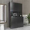 LunaLulinlk 70.87"" Tall Wardrobe& Kitchen Cabinet, with 6-Doors, 1-Open Shelves and 1-Drawer for bedroom,Black - 4 of 4