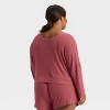 Women's Cozy Ribbed Pullover - Auden™ - 2 of 3