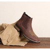 Santimon Men's Square Toe Chelsea Boots, Ankle High, Slip-On, Anti-Slip Dress Casual Outdoor Boots Brown - 3 of 4