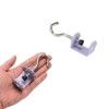 Unique Bargains Space-Saving Design Adjustable Desk Clamp Hooks and Hangers 0.2"-1.4" 2 Pcs - 3 of 4