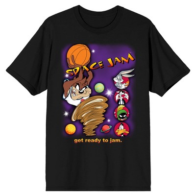 Space Jam Tornado Taz And Tune Squad Men's Black T-shirt : Target