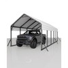 Metal Carport, Reinforced Frame and Steel Roof for All-Weather Use, Permanent Shelter for Bass Boats, Full-Sized Pickup Trucks, and Tractors - 2 of 4