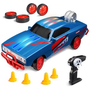 Joyfy 2.4GHz RC Drift Car – 4WD Mini Remote Control Car with Smoke Effect, Cool Muscle Design – Birthday Christmas Gift for Kids Boys & Girls 6+ - 1 of 4