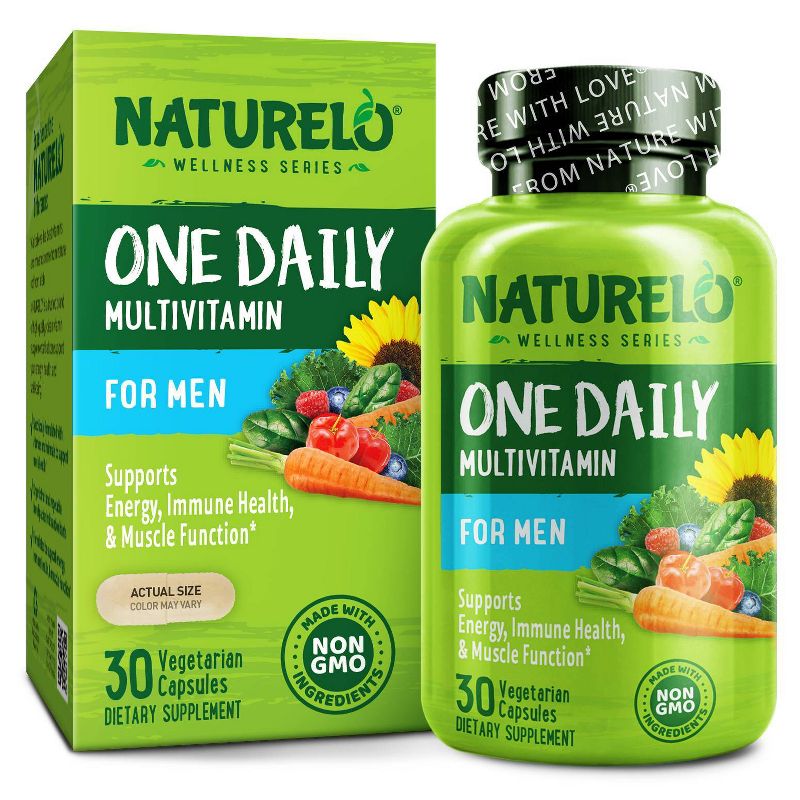 NATURELO One Daily Men Multivitamin Vegan Capsules - 30ct, 3 of 9