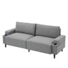 Loveseat Sofa Couch for Living Room, 80" Modern 2-Seater Couch £¬Comfy Mid Century Modern Couch for Bedroom, Office, Apartment, grey - 2 of 4