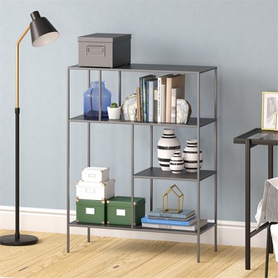 Gunmetal Gray 48" Steel Rectangular Étagère