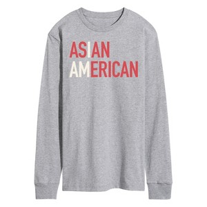 Men's - Instant Message - I Am Asian American Long Sleeve Graphic T-Shirt - 1 of 4