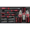 3-Drawer Tool Box with Lock, Professional Metal Tool Chest with Ball Bearing Slides, Portable Tool Organizer for Garage, Top Compartment Storage - 4 of 4