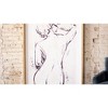 Oversized Framed Nude Art Print 62" Tall by Kalalou - 2 of 3
