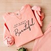 Simply Sage Market Change Is Beautiful Lightweight Garment Dyed Sweatshirt - 3 of 4