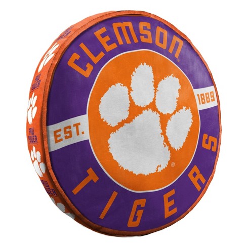 Clemson Tigers Poster Press Throw Pillow | College Logo Stuff