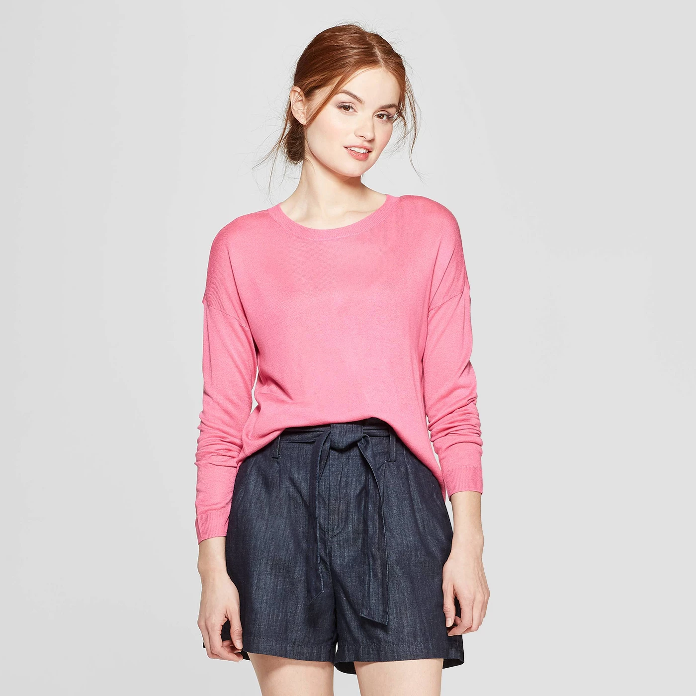 Women's Long Sleeve Crew Neck Pullover Sweater - A New Dayâ„¢ - image 1 of 3