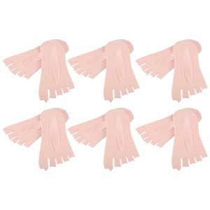 Unique Bargains Women's Breathable Nylon Split Toe Compression Socks Non Slip 6 Pairs - 1 of 4