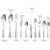BRINJOY 45-Piece Stainless Steel Silverware Set - Ergonomic Cutlery Set with Steak Knives for 8, Dishwasher Safe - 2 of 4