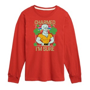 Boys' - SpongeBob Squarepants - Charmed I'm Sure Long Sleeve Graphic T-Shirt - 1 of 4