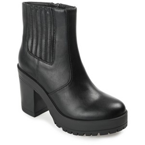 Journee Collection Women's Riplee Almond Toe Platform Ankle Booties - 1 of 4