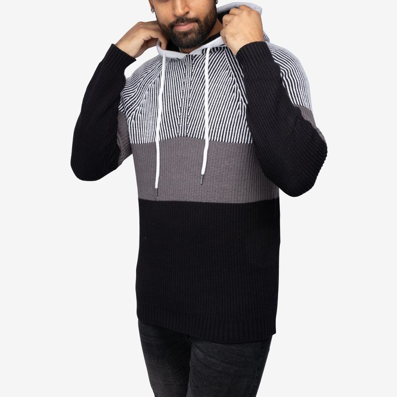 X RAY Men's Regular Fit Fashion Hoodie Knitted Sweater, 3 of 6
