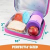 Bentology Lunch Box for Girls - Kids Insulated, Durable Lunchbox Tote Bag Fits Bento Boxes, Containers and Bottles, Back to School Lunch Sleeve Keeps - 4 of 4