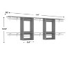 Besiost 154-In Closet Organizer System Wall-mounted with Extendable Hanging Rods - 3 of 3