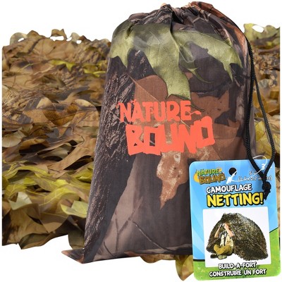 Nature Bound Camouflage Netting | 9x5' Fort Building for Kids 3+
