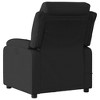 vidaXL Black Fabric Massage Recliner Chair - Manual Reclining Armchair with 6-Point Vibration for Living Room, Comfortable Seating with Side Pocket - 4 of 4