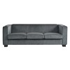 3 Seater Sofa with Cup Holders, Corduroy Upholstered Modern Sofas for Living Room, Lounge or Office Seating, Wide Armrest Couch-Maison Boucle - 3 of 4
