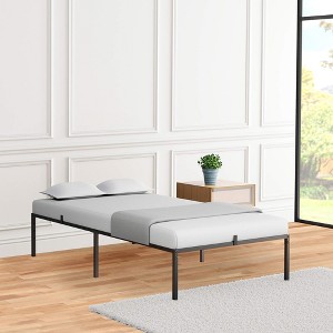 14 Inch Bed Frame - Sturdy Metal Platform Twin Size,Metal Bed Frame Heavy Duty Steel Slat Support,Easy Assembly Noise Free with Storage Space - 1 of 4