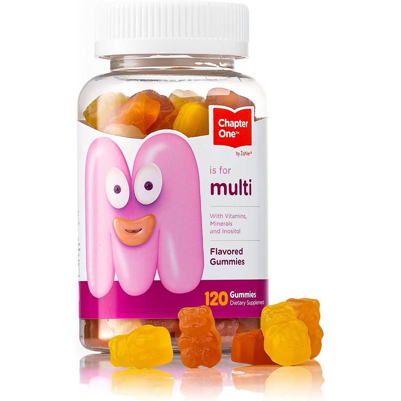 Chapter One by Zahler Multivitamin for Kids, Includes Vitamin C, Vitamin D3 & Zinc, Certified Kosher - 120 Flavored Gummies, 1 of 6