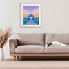 Stupell Industries Blue Boat Shed Sunrise Framed Print Under Glass - 3 of 4