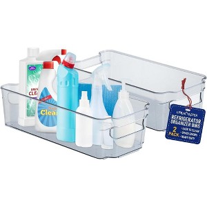 LifeMaster Stackable Fridge Organizer PET Clear Bins - Perfect for Fridge, Cabinet, Pantry, Countertop - 1 of 1