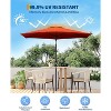 10x20 Pop Up Canopy Tent with 6 Removable Sidewalls, Waterproof Commercial Canopy Outdoor Gazebo Garden Tents for Parties with Sandbags - 3 of 4