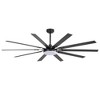 Airsurfer 72" Ceiling Fan with LED Light and Remote Black Ceiling Fan with Memory Function 10 Plywood Blades 6 Speed Reversible Quiet DC Motor - 4 of 4