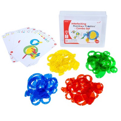 Edxeducation® Interlocking Rainbow Pebbles Combo Set : Target