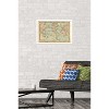 Trends International Map - Rustic Framed Wall Poster Prints - 2 of 4