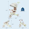 7-in-1 Foldable Tricycles for 1-3 Year Olds, Toddler Bike, Birthday Gift and Toy for Boys and Girls, Toddler Tricycle with Parent Push Handle - 2 of 4