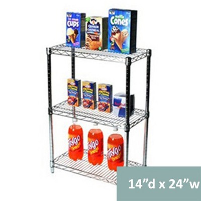 Shelving.com Chrome Wire Shelving with 3 Tier Shelves -