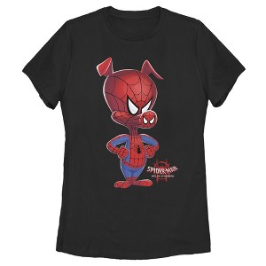 Women's Marvel Spider-Man Spiderverse Spider-Ham Portrait T-Shirt - 1 of 3